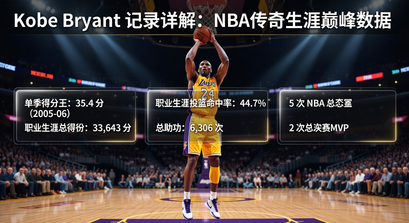 Kobe Bryant 记录详解：传奇生涯巅峰数据