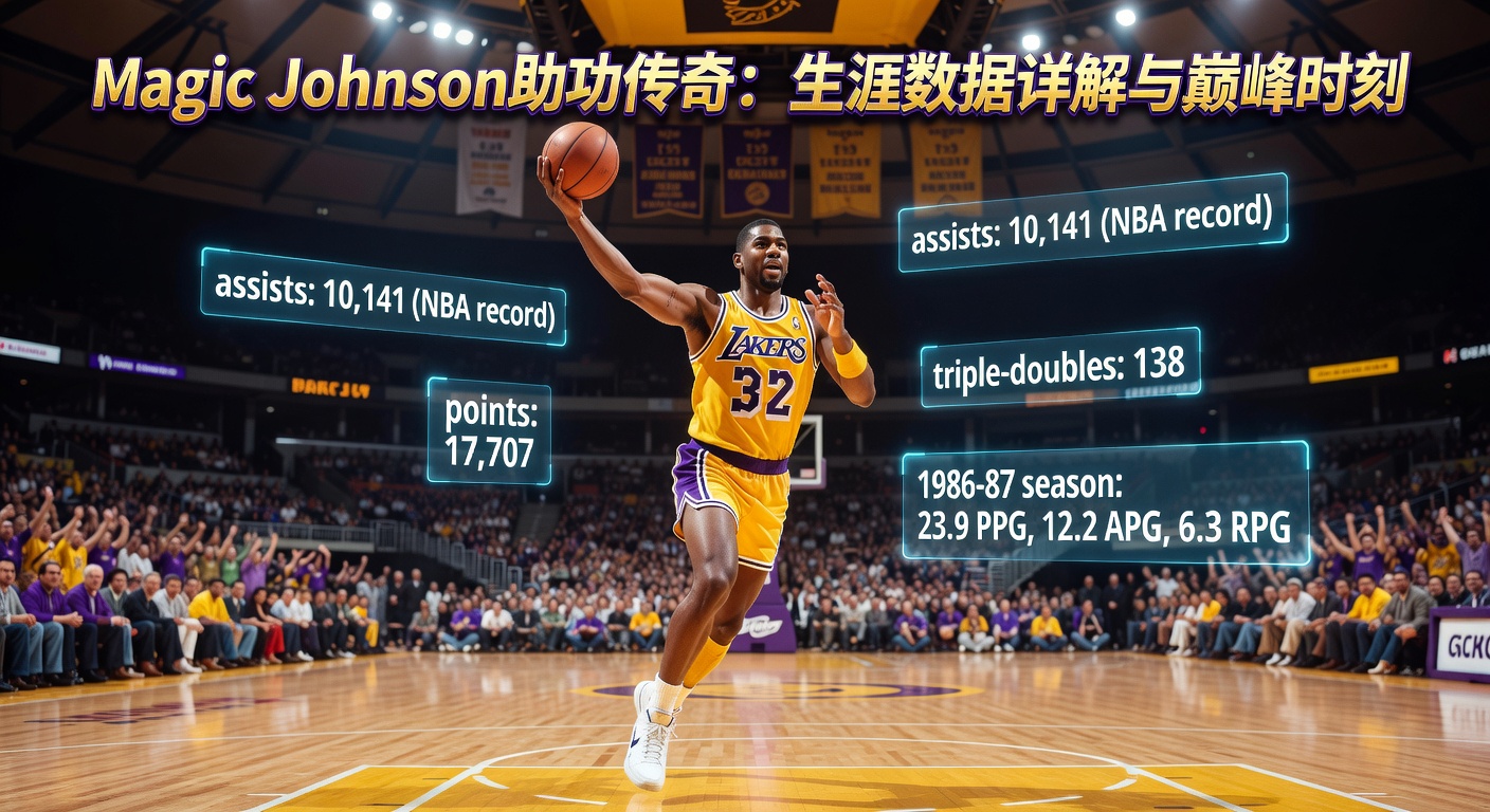 Magic Johnson助攻传奇：生涯数据详解与巅峰时刻